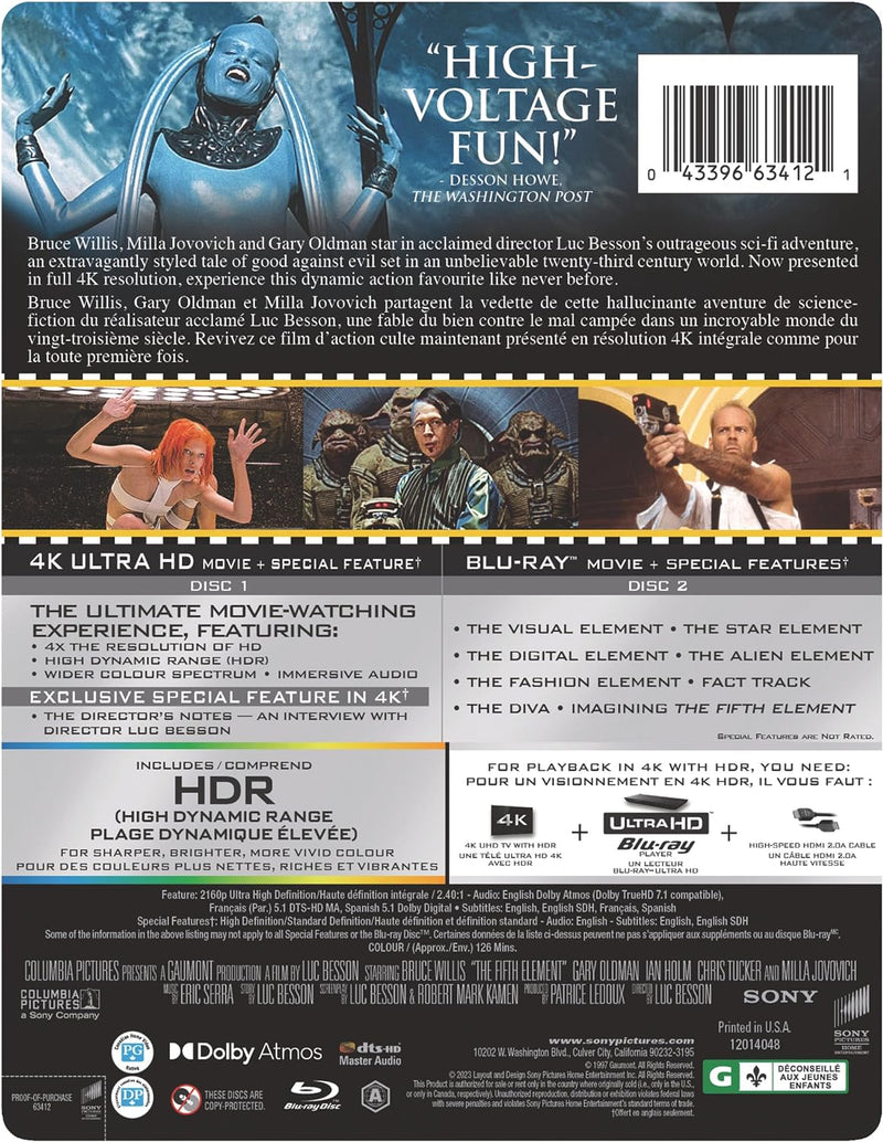 The Fifth Element (Steelbook) (4K-UHD)