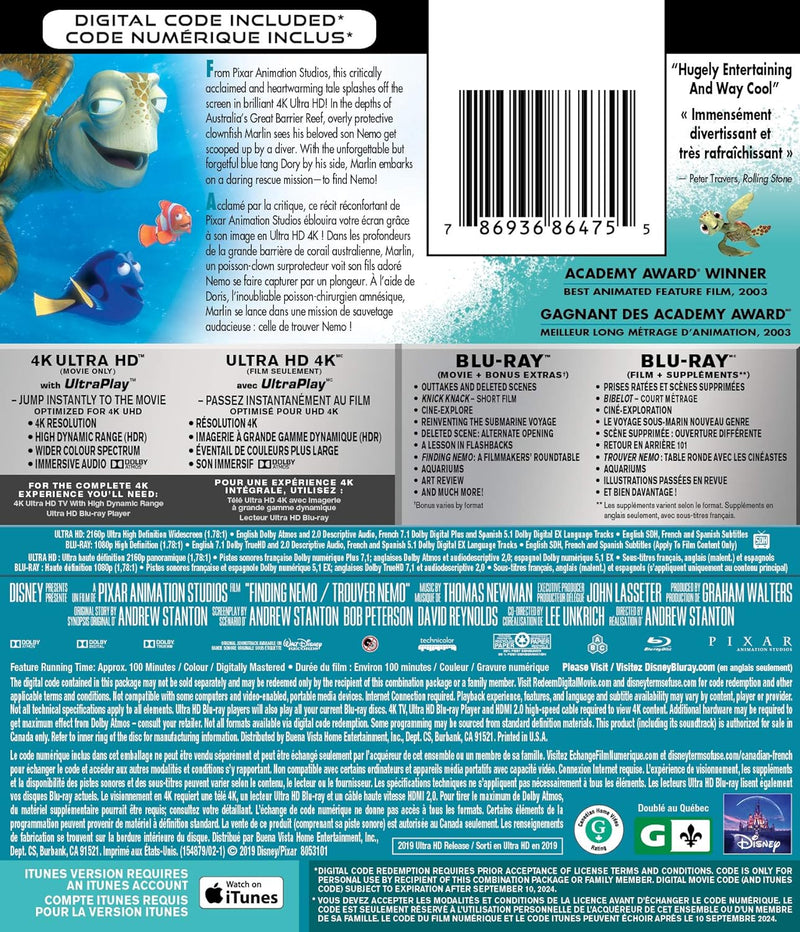 Finding Nemo (4K-UHD)