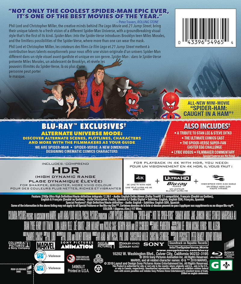 Spider-Man: Into The Spider-Verse (4K-UHD)